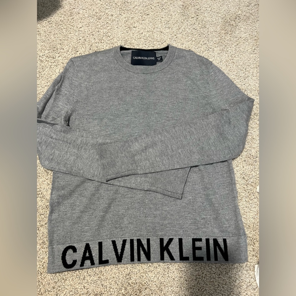 Calvin klein women sweater gray size xs